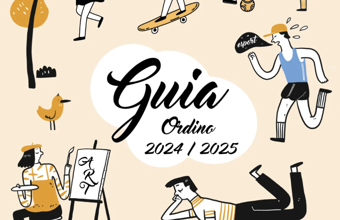 La portada de la guia d'activitats d'Ordino.