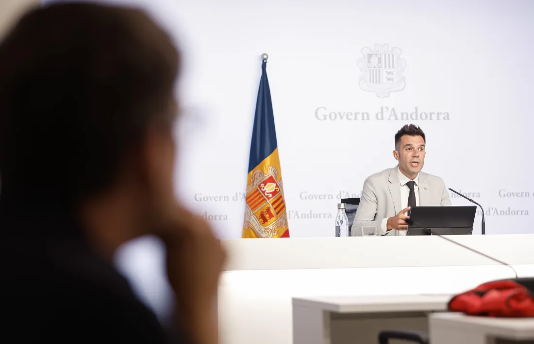 David Forner en la roda de premsa.