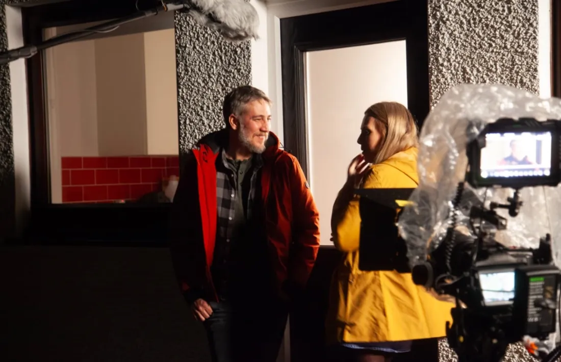 Ammann i Terri, una vegada s'han retrobat a Flodigarry.