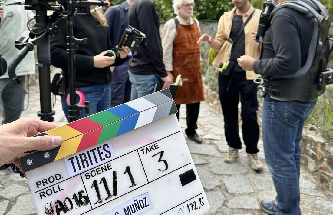 Un moment del rodatge de 'Tirites'.