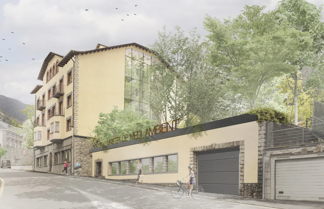 Render del projecte guanyador de l'hotel Casamanya.