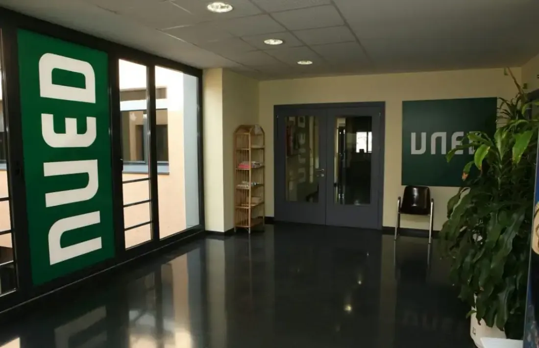 Interior del centre universitari. 