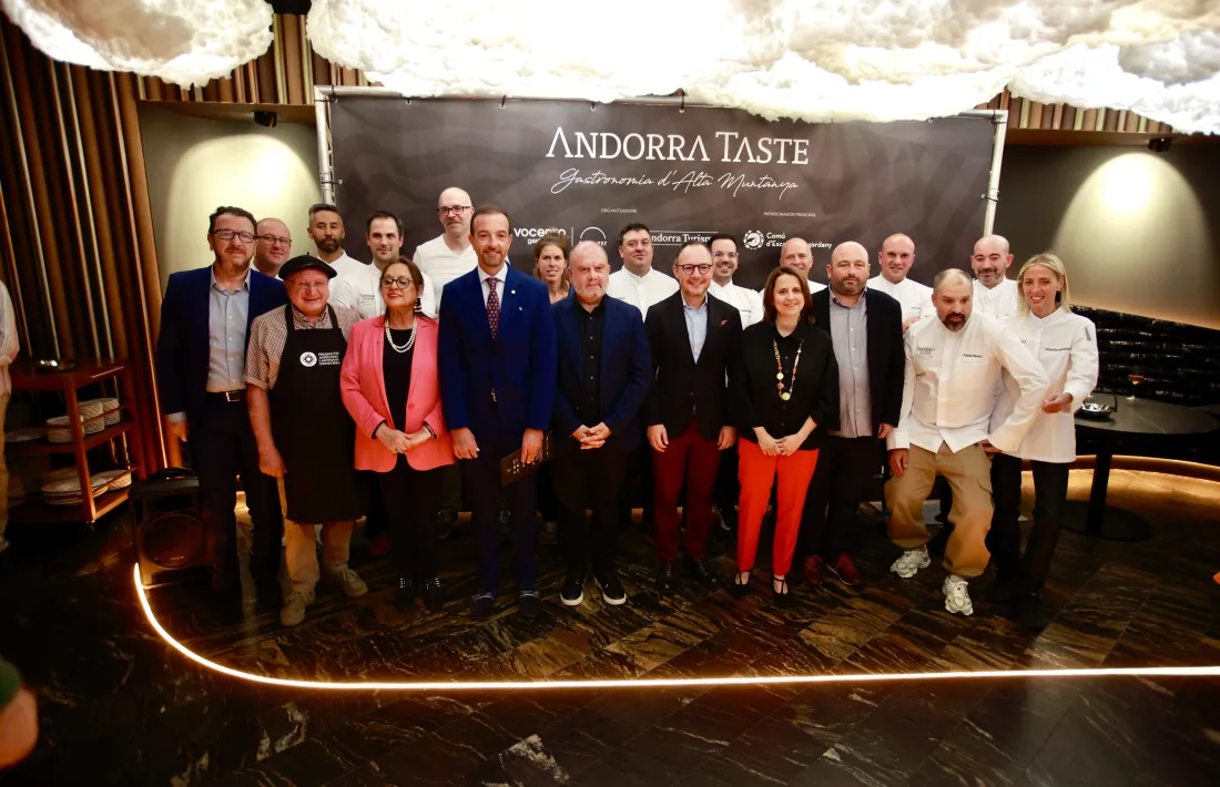Els participants al sopar de benvinguda a l'Andorra Taste.