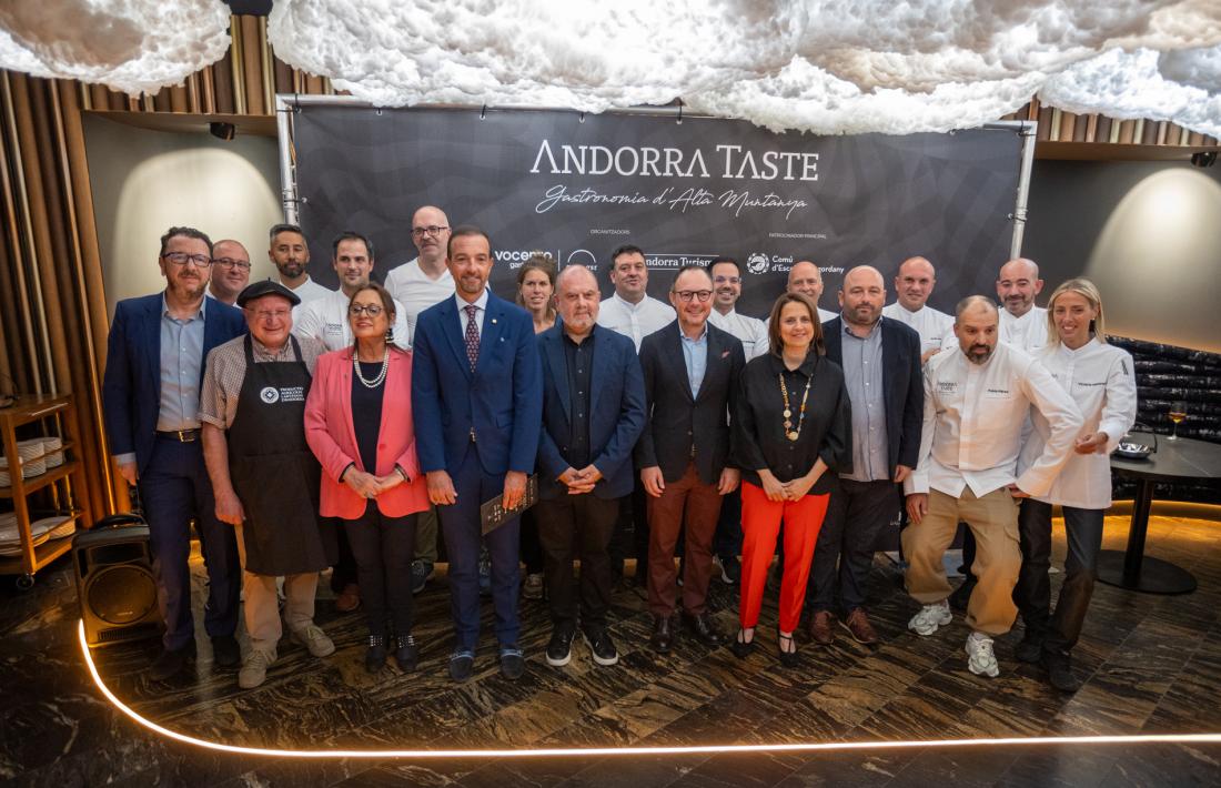 Cuiners i autoritats, al sopar de l'obertura de l'Andorra Taste