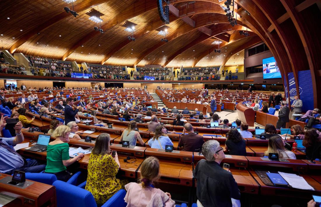 L'hemicicle del Consell d'Europa durant la sessió d'estiu.