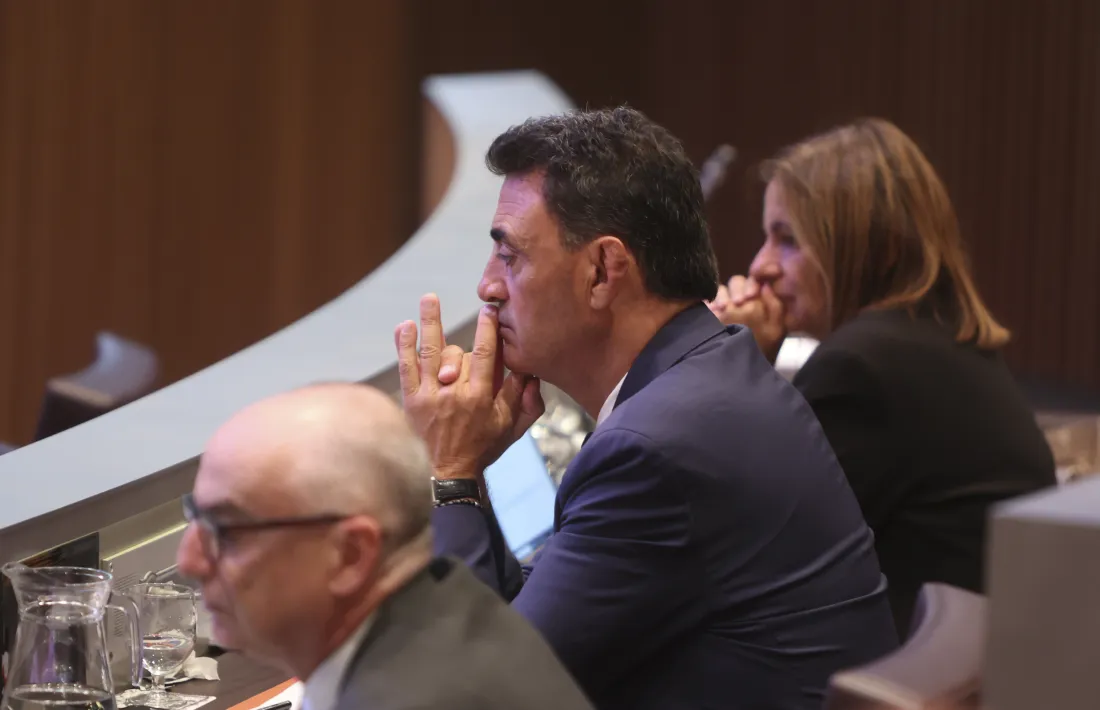 El ministre Raul Ferré en una sessió del Consell General.