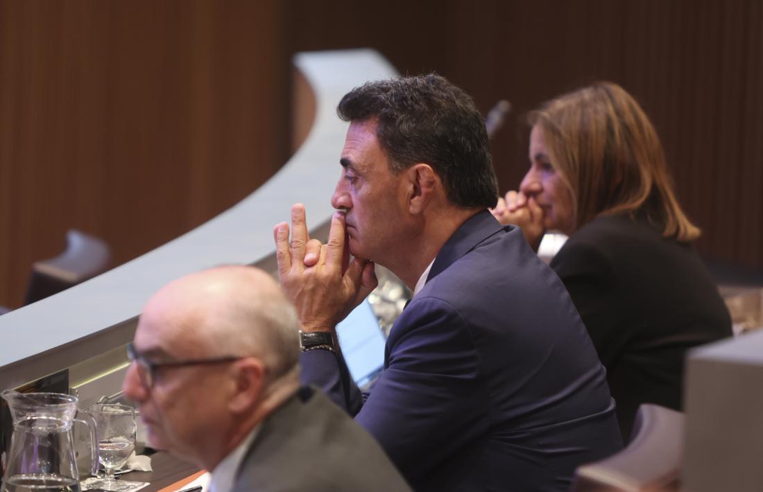 El ministre Raul Ferré en una sessió del Consell General.