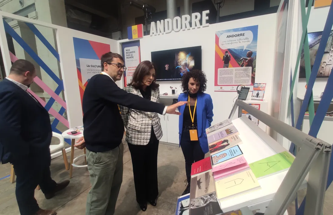 L'estand d'Andorra al Village de la Francofonia.