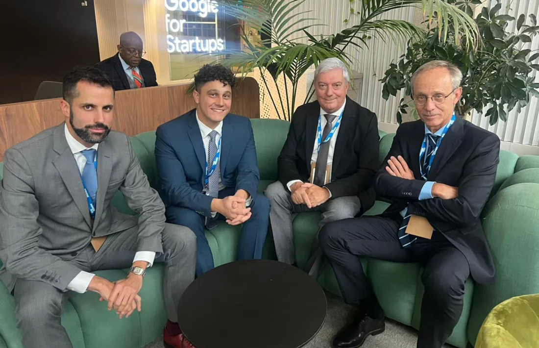 Els representants de la CEA amb el cap d’Afers Europeus de FEDIL, Francesco Fiaschi.