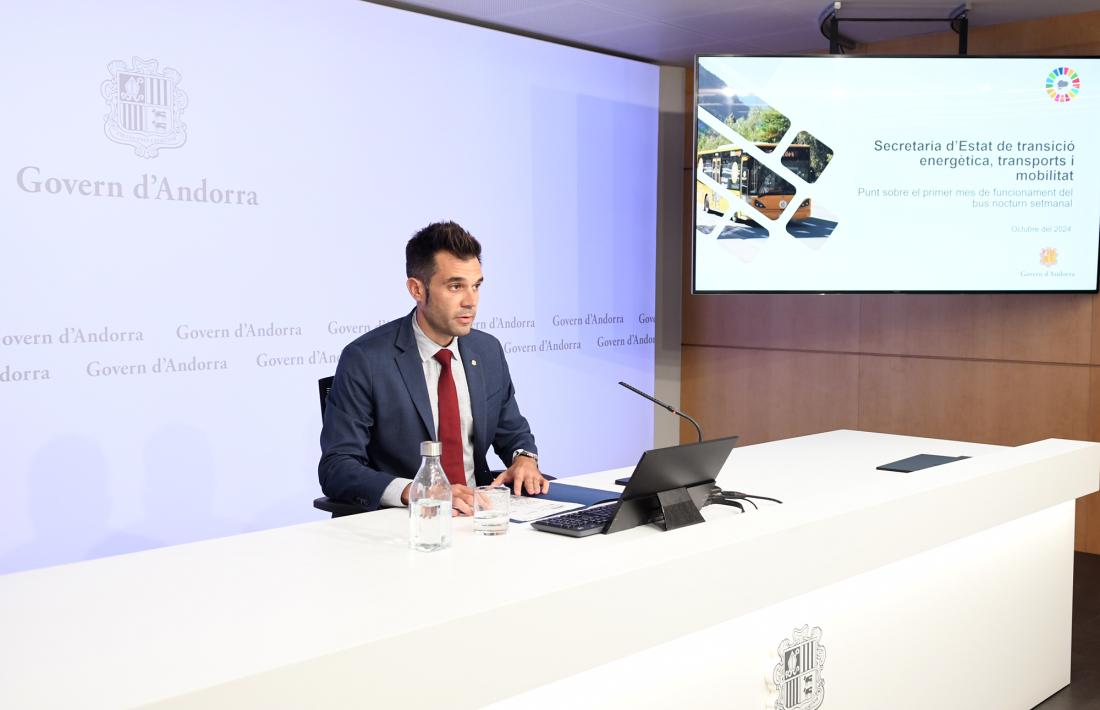 David Forné ha fet balanç del primer mes de funcionament de l’ampliació del bus nocturn.