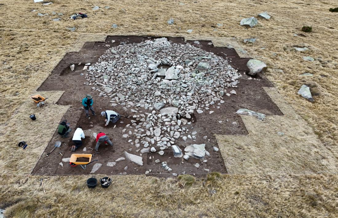 Perspectiva aèria del jaciment del Cubil, datat cap al 2300 abans de la nostra era.
