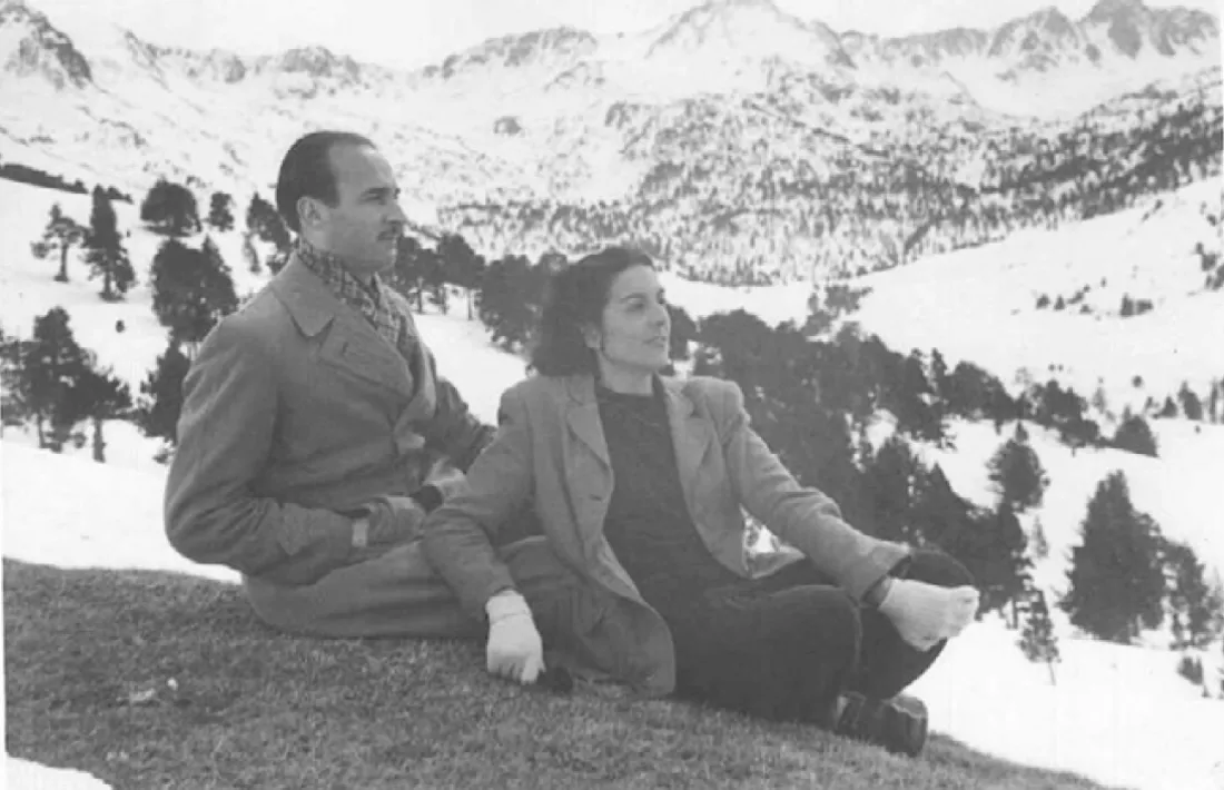 Antoni Forné i la seva dona, Joana Molné, als anys 50.