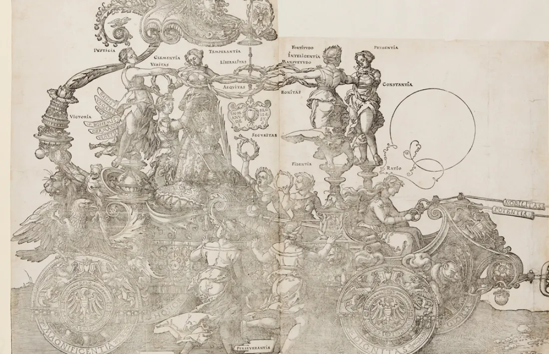 “El carro triomfal de Maximilià’, un dels gravats de Durer que s’exposaran a partir del 4 de desembre.
