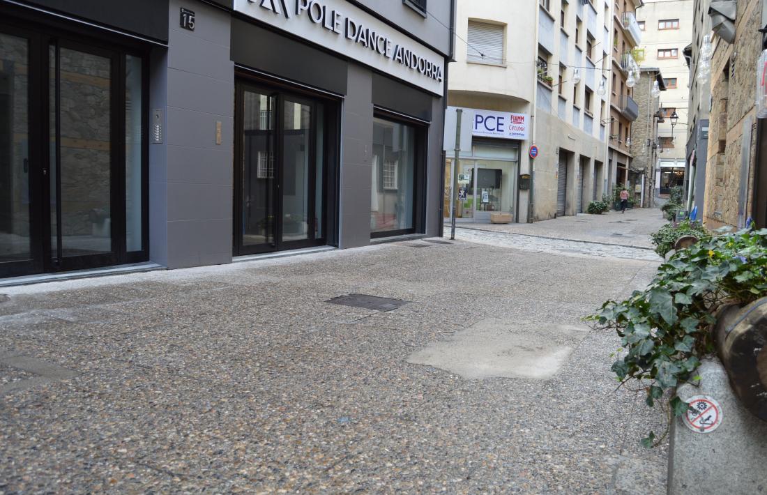 Un tram de l'antic carrer Major d'Andorra la Vella.
