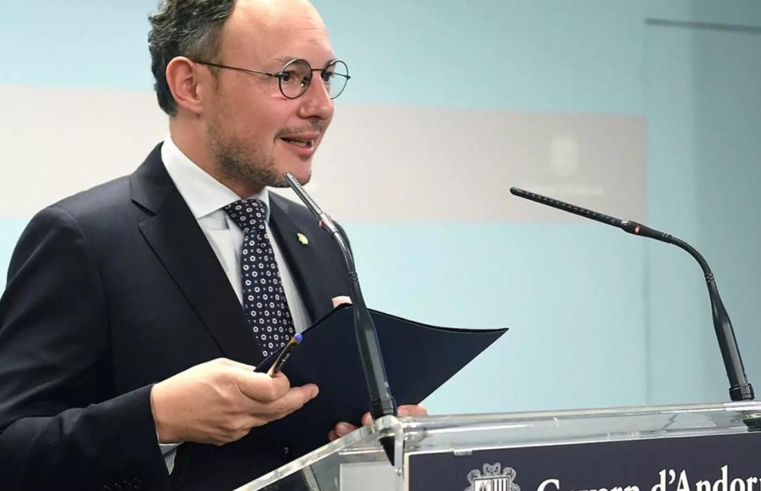 El cap de Govern, Xavier Espot, durant una compareixença.