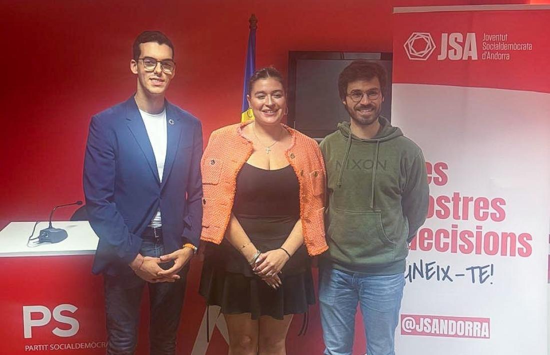 La nova executiva de la Joventut Socialdemòcrata d'Andorra.