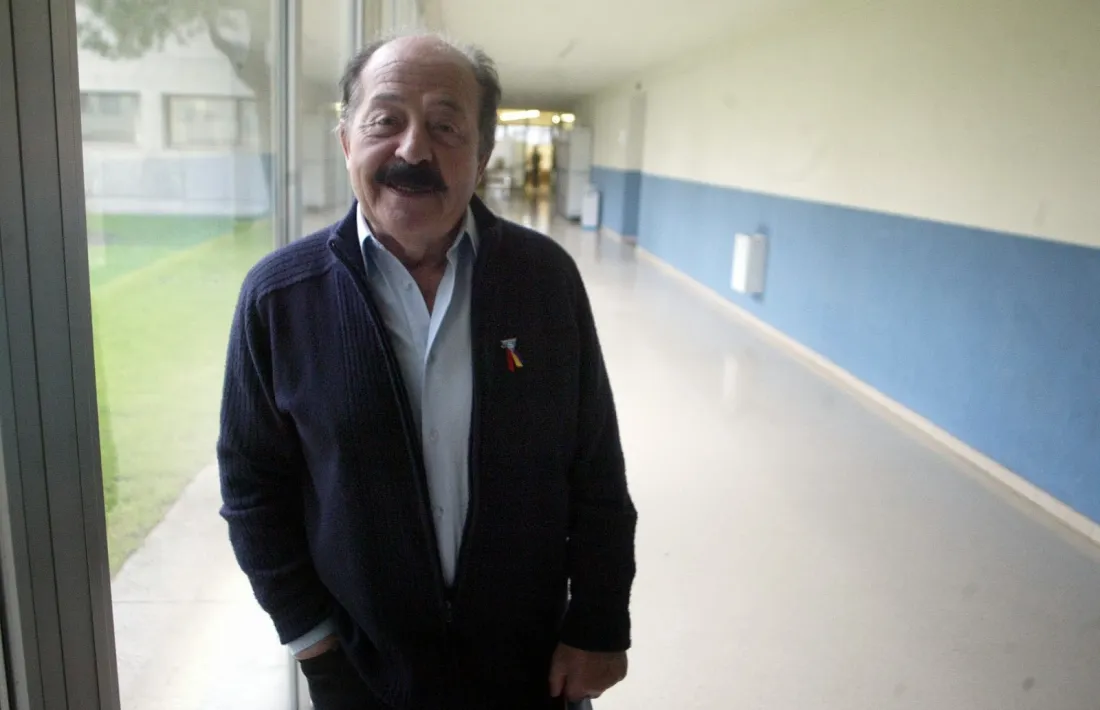 Enric Marco, el gran impostor, l’abril del 2004 a l’institut de la Seu d’Urgell.