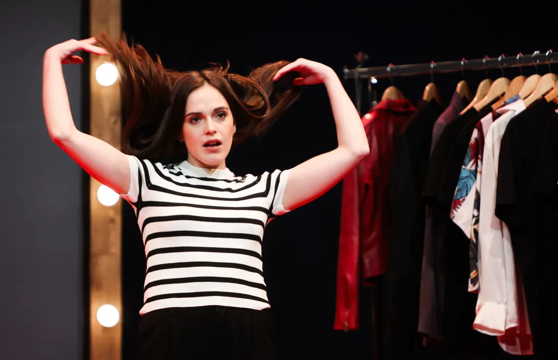 L’actriu i també directora massanenca, a l’assaig general de l’obra, aquest vespre al Comunal.