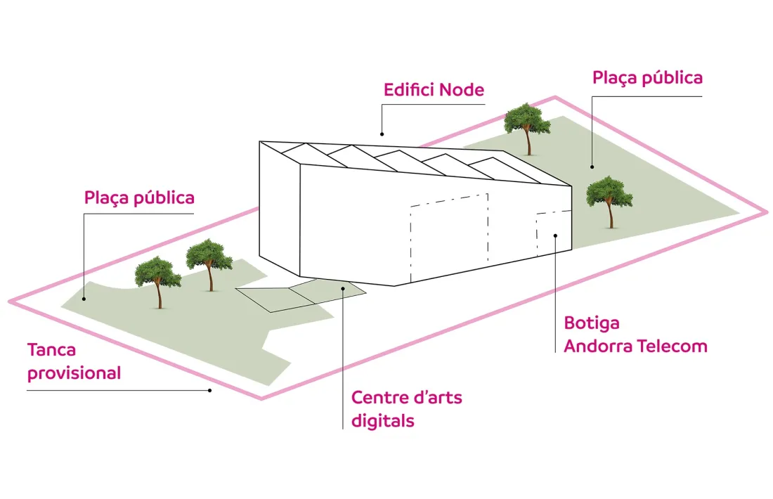El museu s’instal·larà a la recepció i al soterrani de l’edifici, destinat inicialment a centre d’arts digitals.