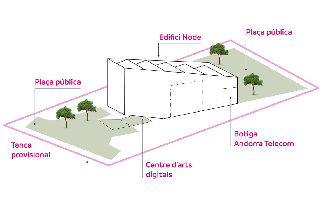 El museu s’instal·larà a la recepció i al soterrani de l’edifici, destinat inicialment a centre d’arts digitals.