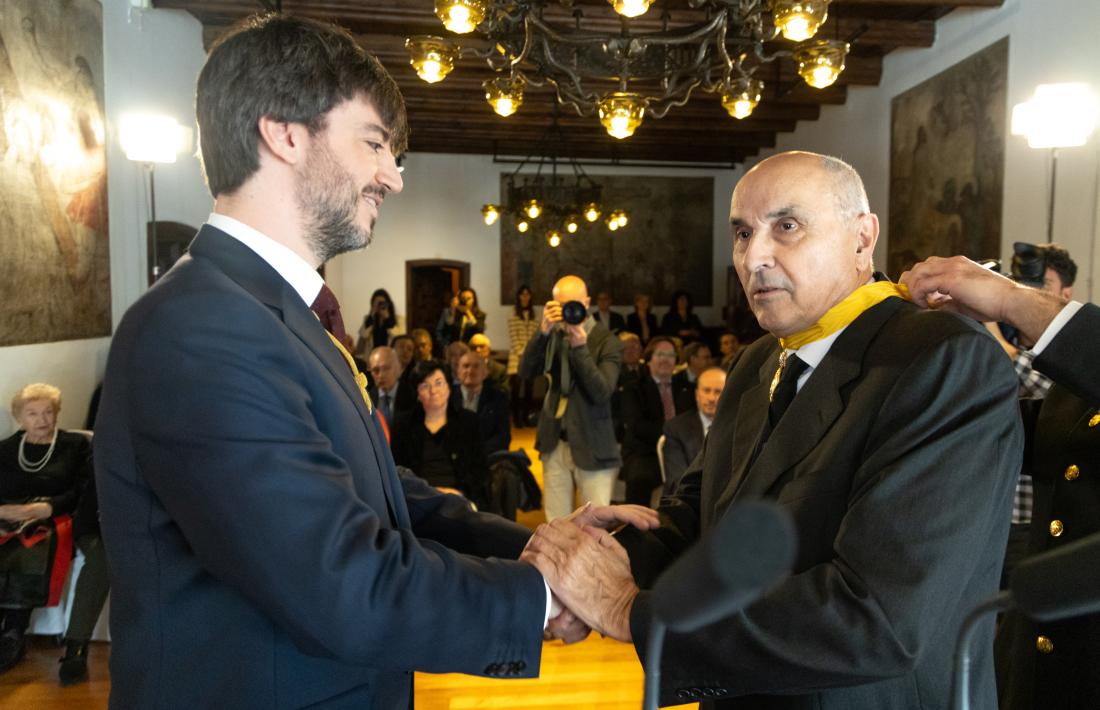 Carles Ensenyat i Jordi Farràs, avui a Casa de la Vall.