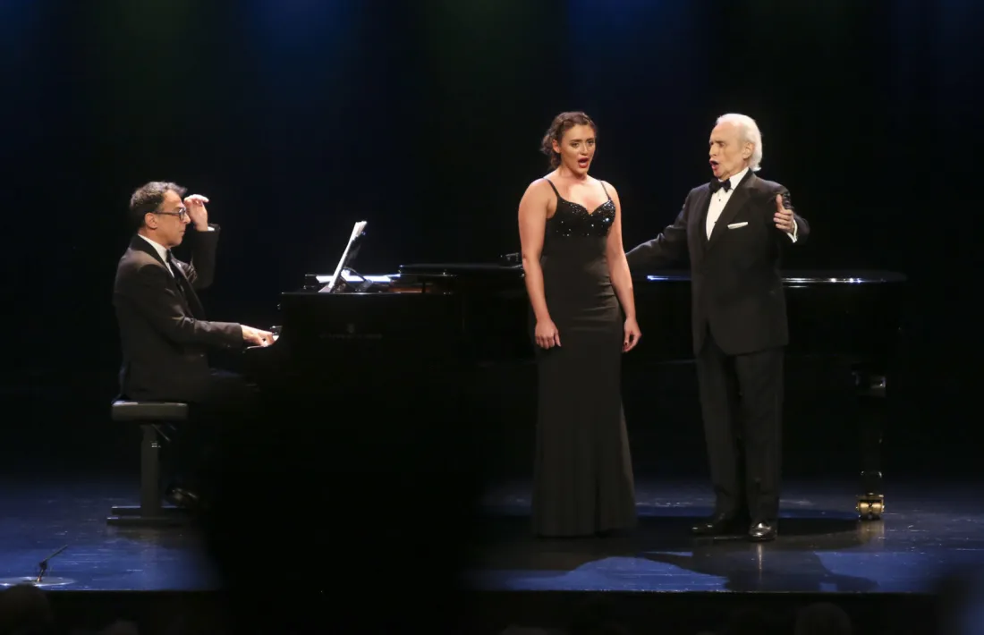 La jove mezzosoprano, en el concert amb Carreras a Andorra la Vella.