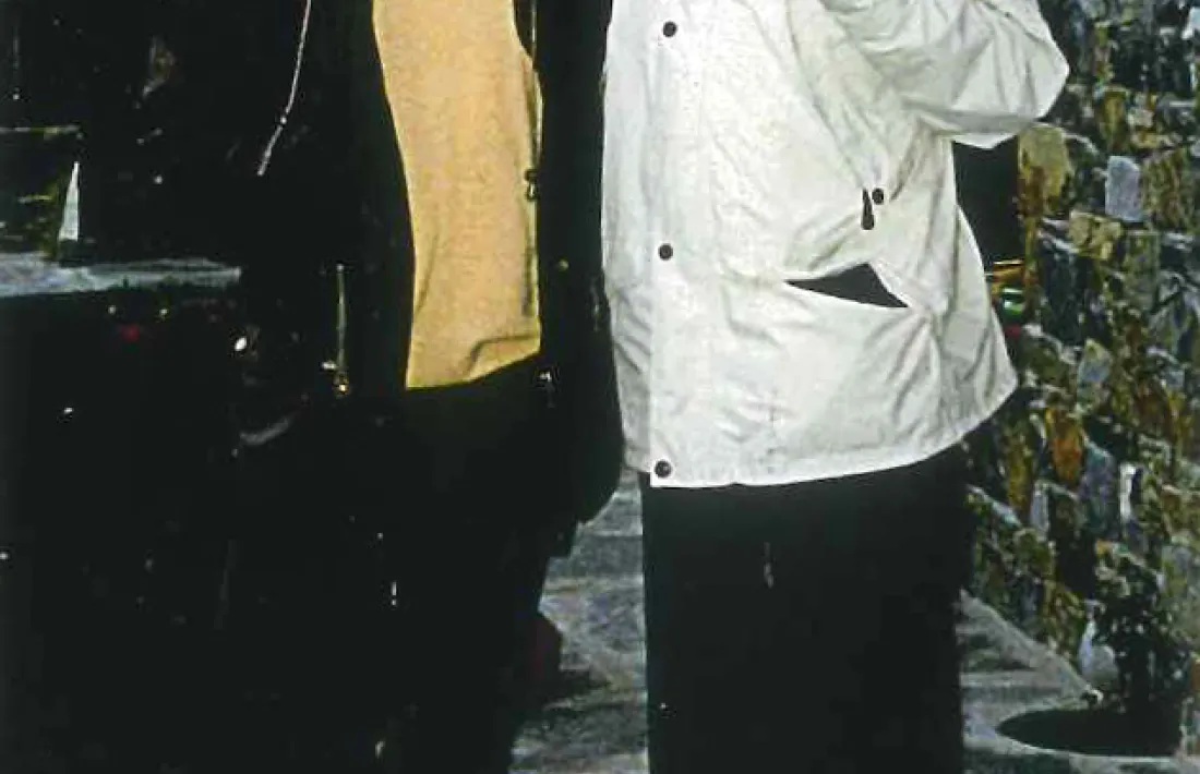 L’il·lustrador, amb Pieras, al saló del còmic del 1999. Hi va comparèxir amb 'Le vagabond'.