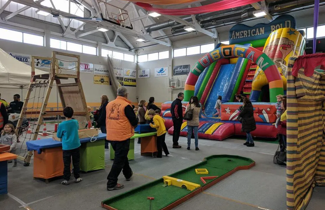 El Parc de Nadal en una edició anterior, a l’interior del Poliesportiu.