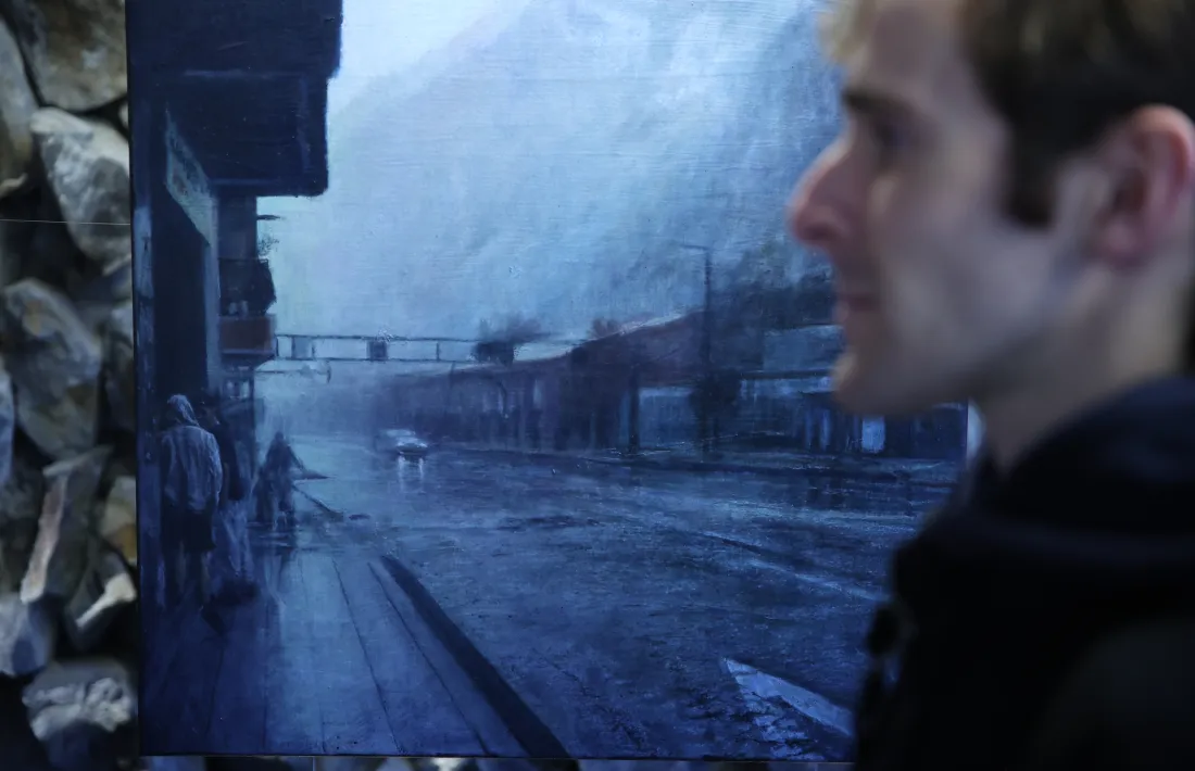 Avinguda de Tarragona, a l'estil Hopper (o Francisco Sánchez, potser) amb un toc de 'La carretera'.