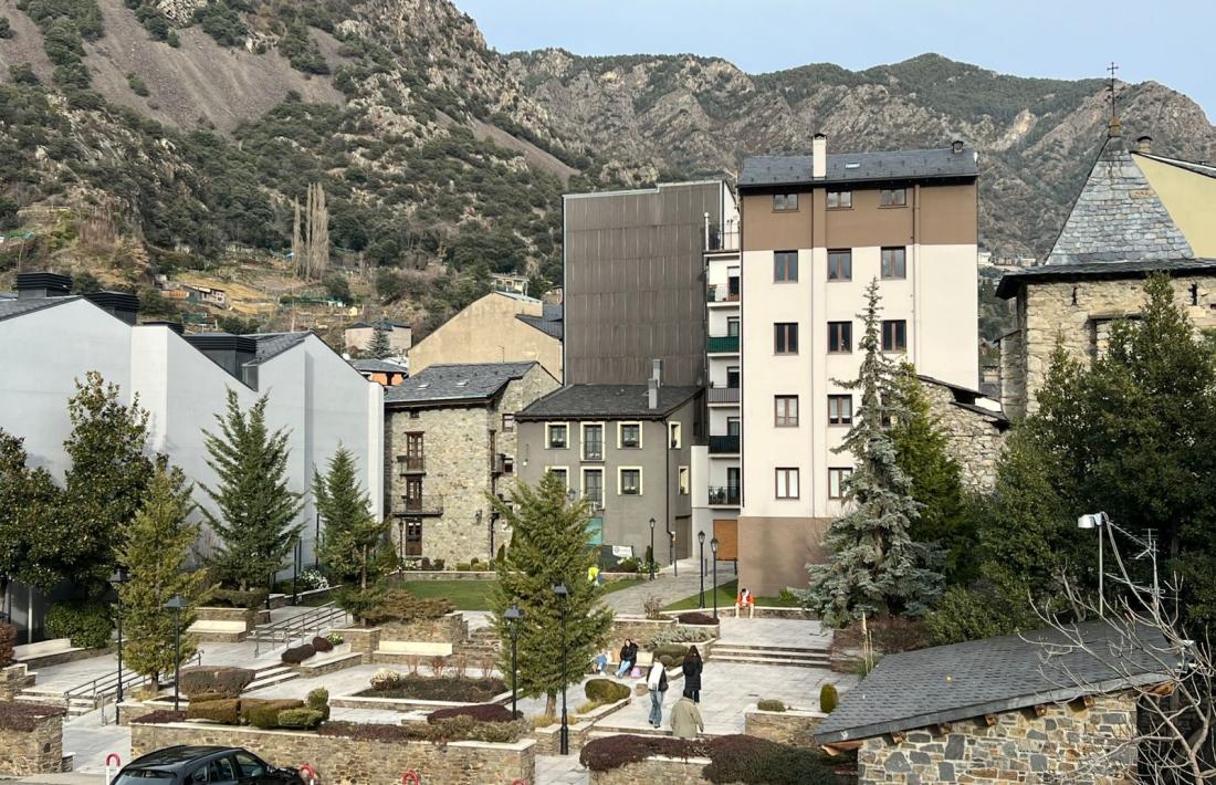 El jardí posterior de Casa de la Vall, que data del 1962: mirin-se’ls bé, perquè tenen els dies comptats.