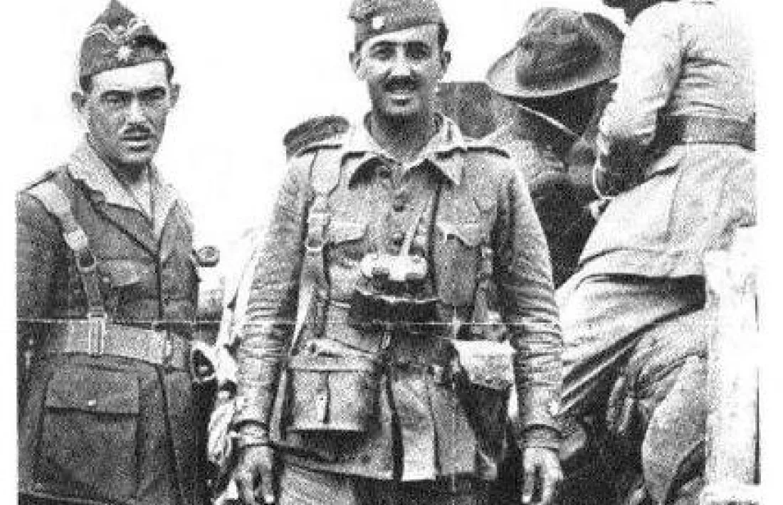 José Puig amb el futur dictador, als temps del Rif. 