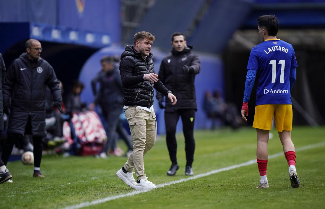 Ferran Costa, en el seu últim partit a la banqueta de l’FC Andorra.