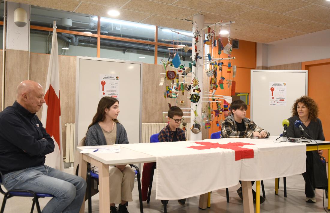 La presentació de la campanya ha tingut lloc a l'escola andorrana de Santa Coloma.
