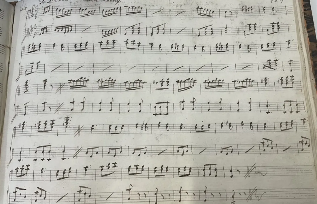 Partitura del ‘Vals de María Rosa de Areny’: Sanz intueix que podria ser obra seva.