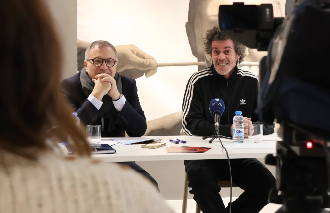 El conseller de Cultura escaldenc, Valentí Closa, i el director de 'Dique', Jaime Pablo Díaz.