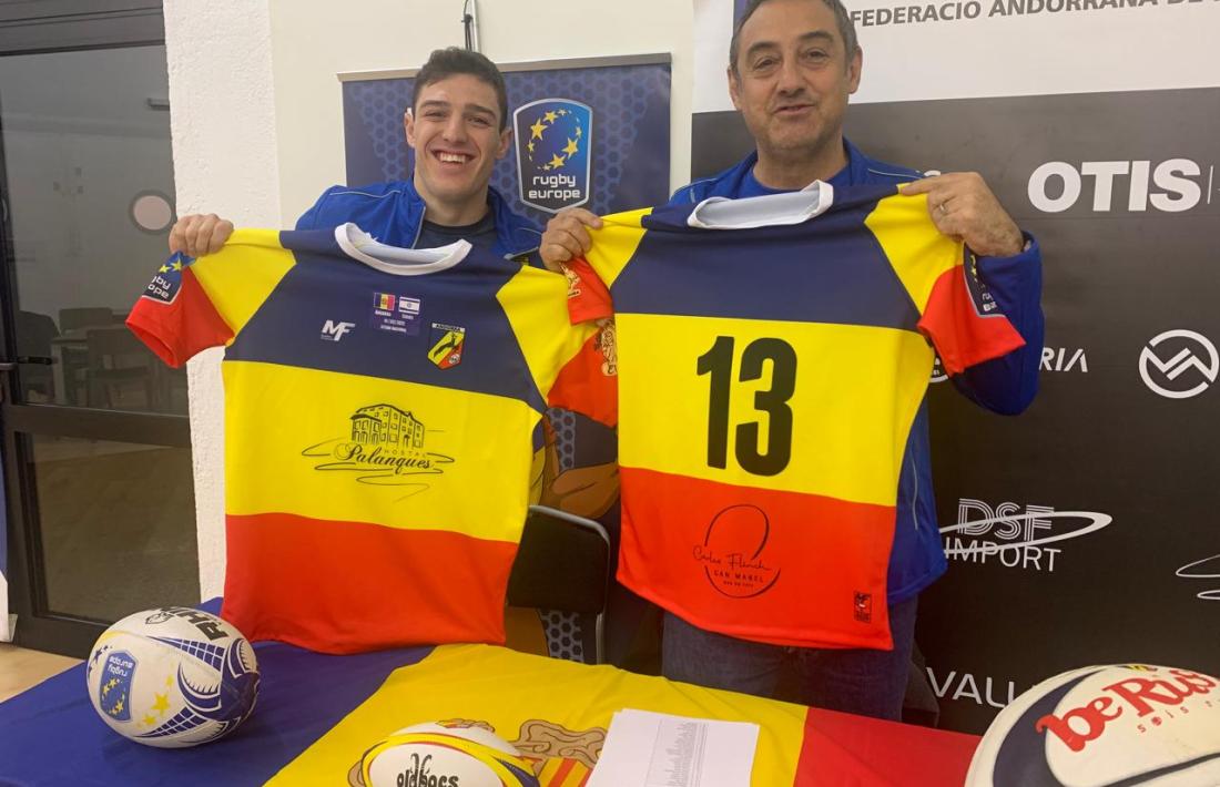 Adrià Calvó i David Ferré, a la roda de premsa prèvia del partit.