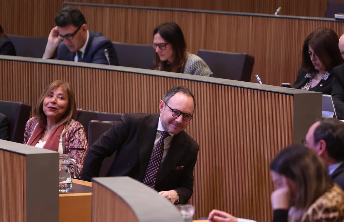 El cap de Govern, Xavier Espot, al Consell General.
