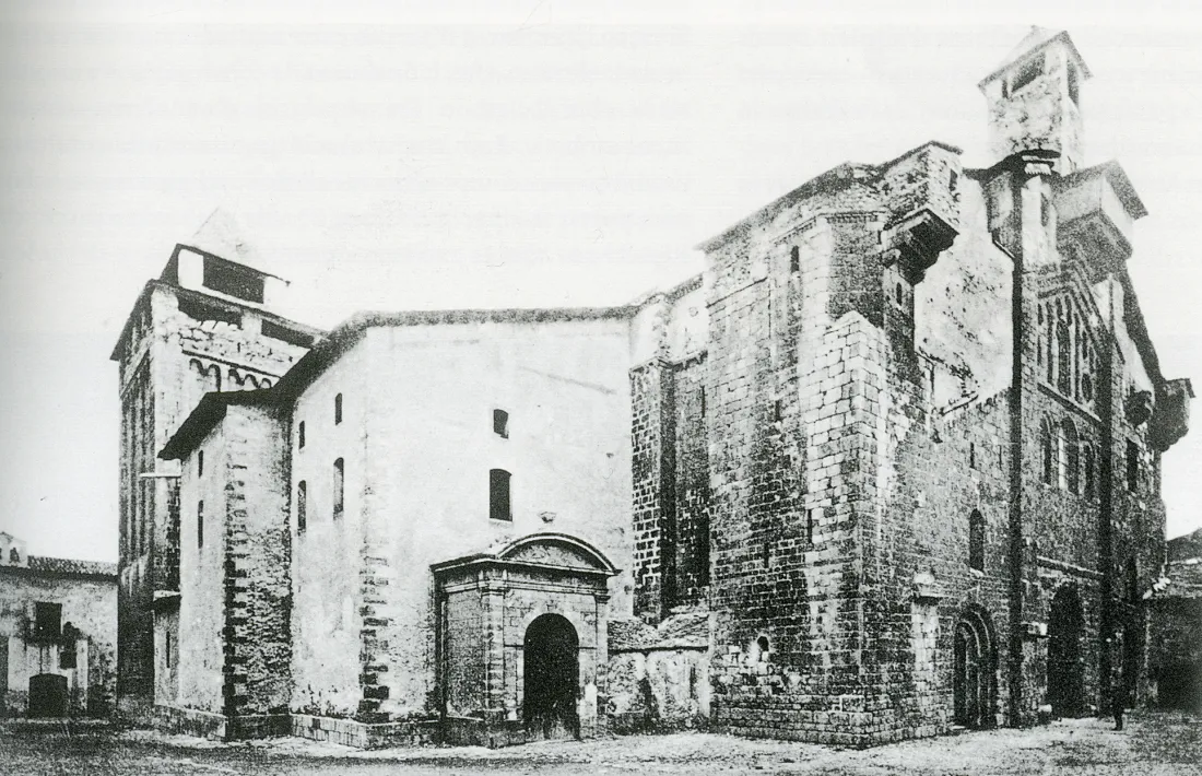   Aspecte del conjunt catedralici cap al 1884.