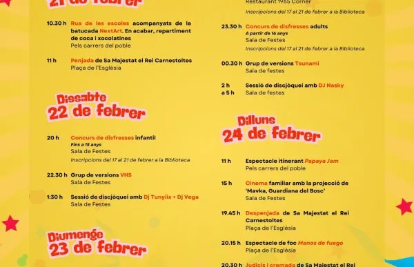 cartell carnaval pas de la casa