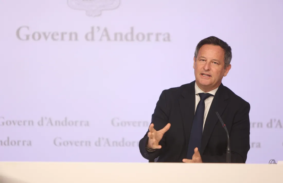 El cap de la missió de l’FMI a Andorra, Rodolphe Blavy, ha presentat avui les conclusions de l’informe.