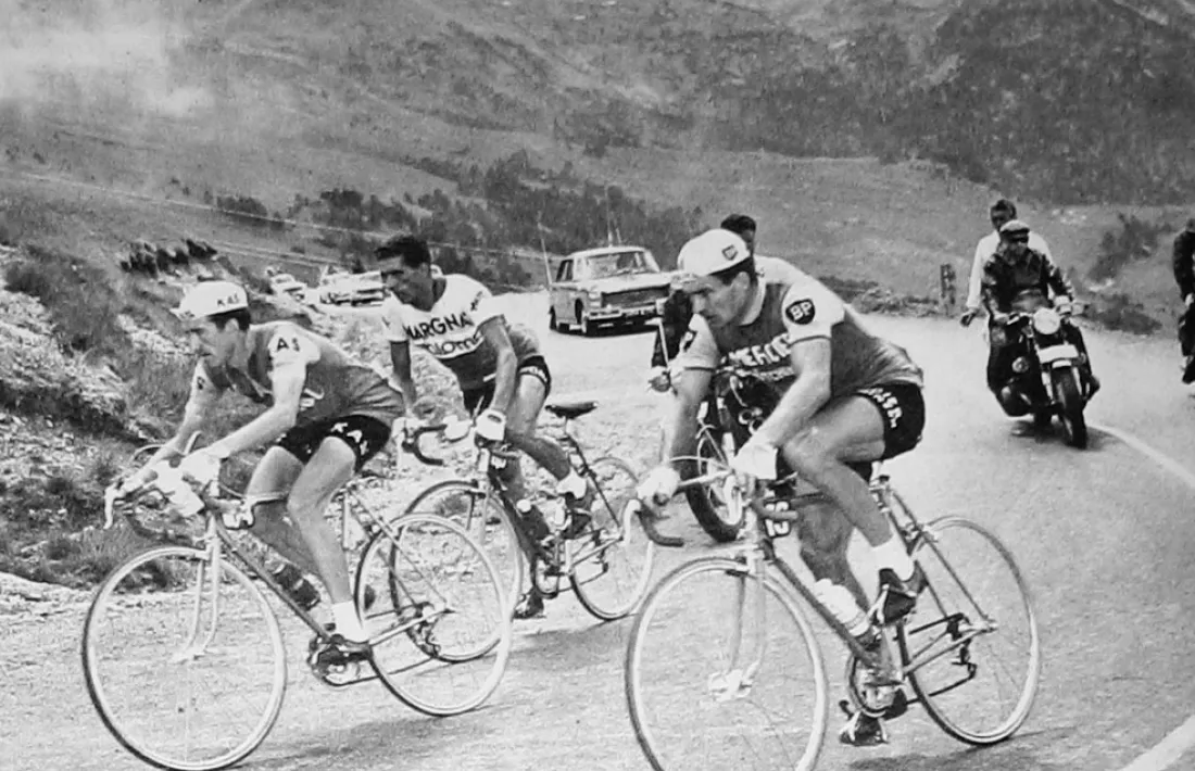 Tour, Andorra, 1964, Anquetil, Envalira, Poulidor, Julio Jiménez, Bahamontes, Groussard, ciclisme