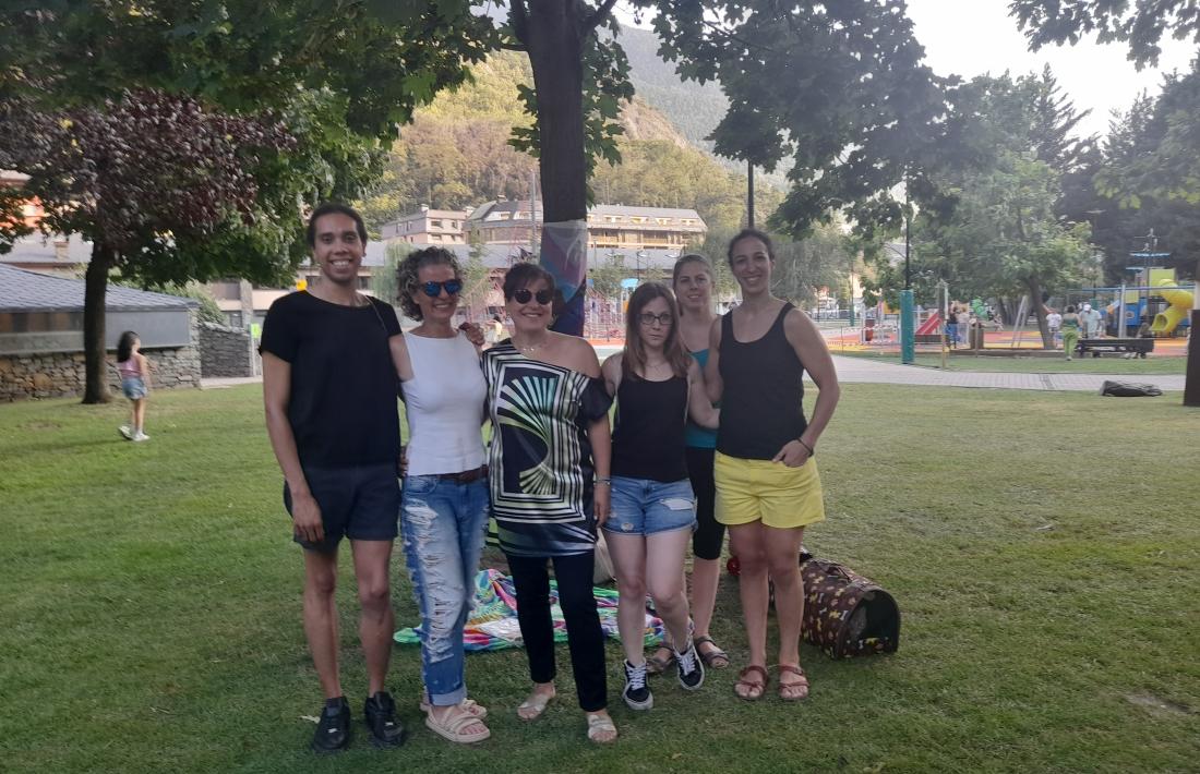 Integrans de Diversand en una trobada de l'associació al Parc Central