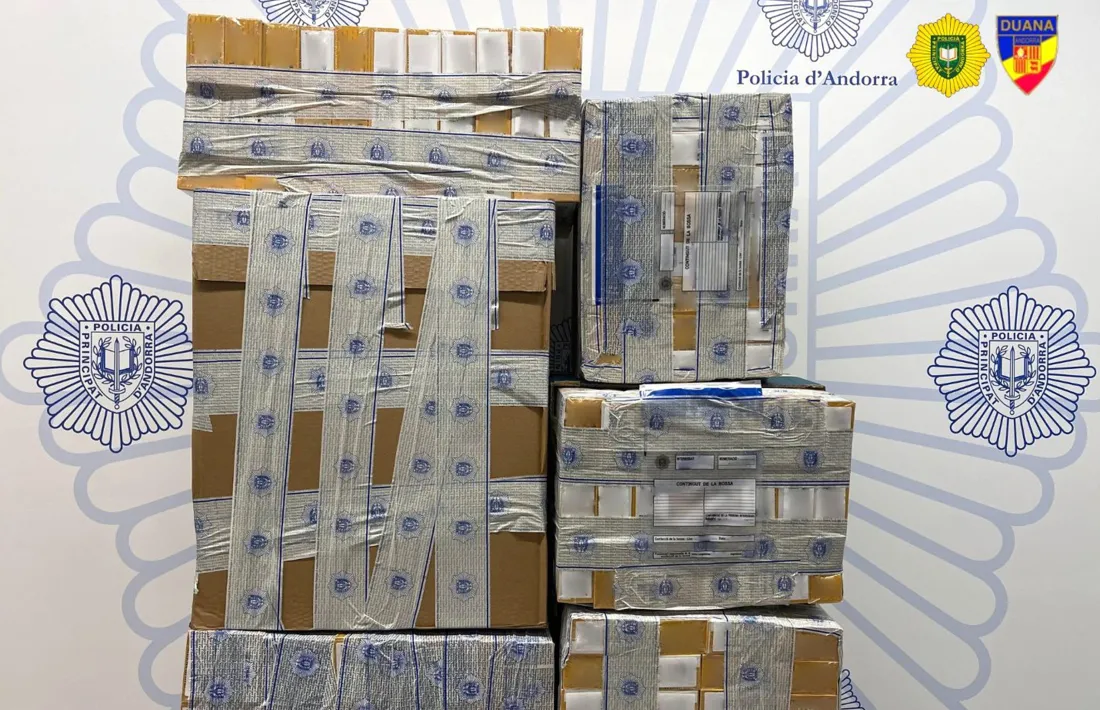 El tabac de contraban comissat per la policia.
