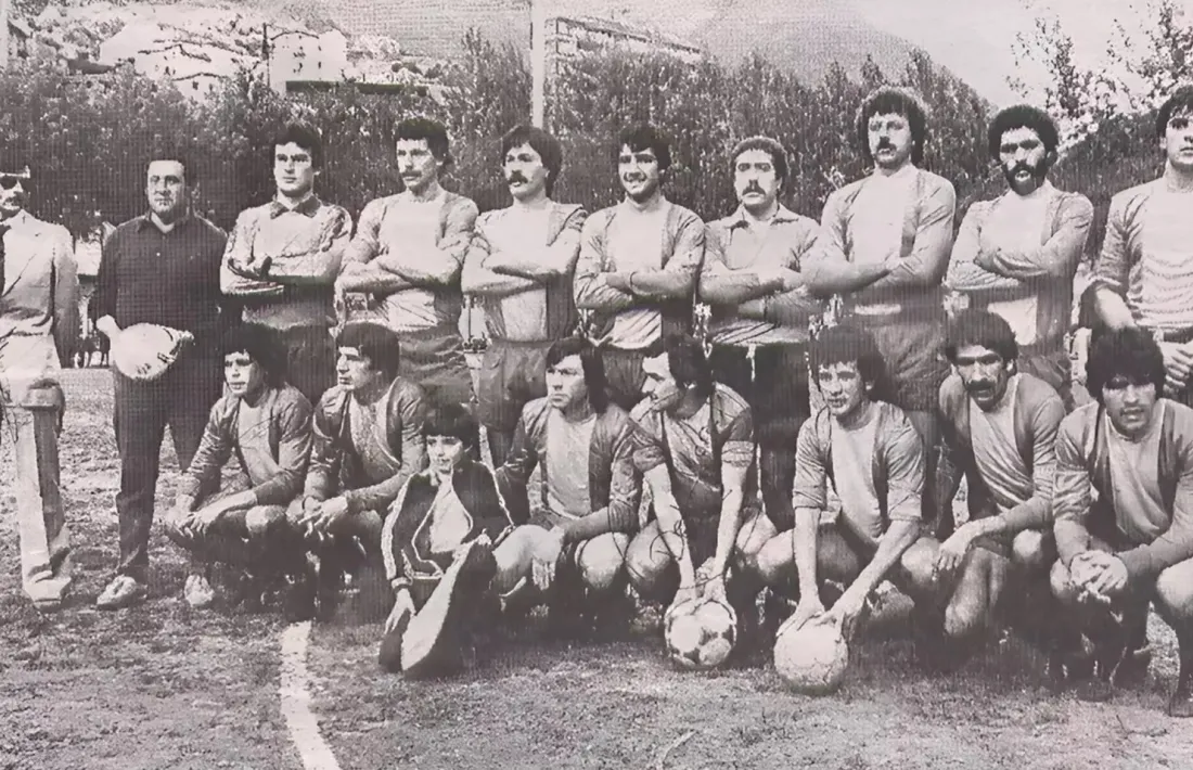 L’FC Andorra, de la temporada 1979-1980, que va assolir l’ascens a segona B.