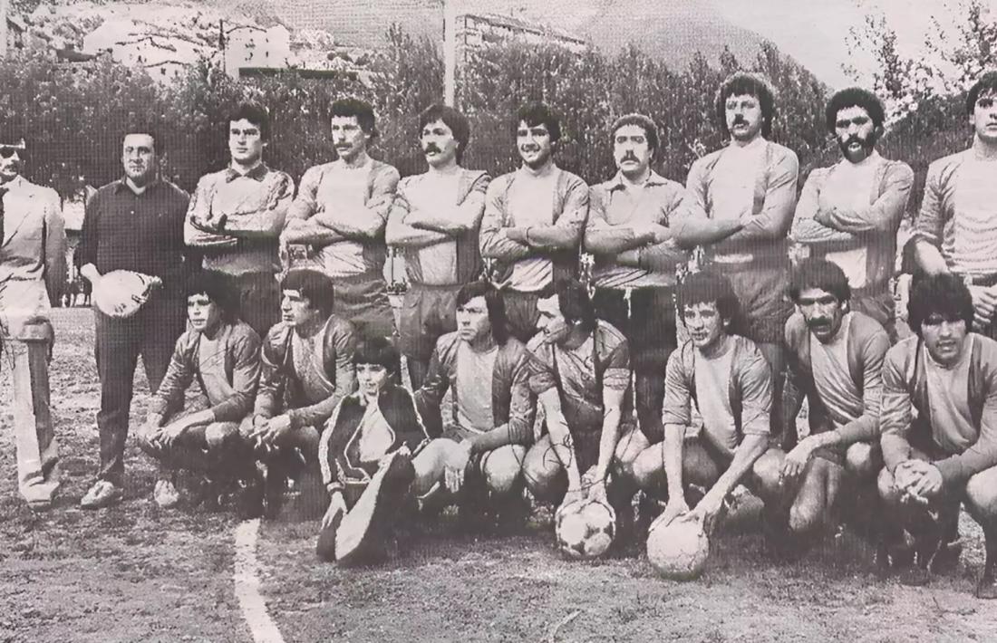 L’FC Andorra, de la temporada 1979-1980, que va assolir l’ascens a segona B.
