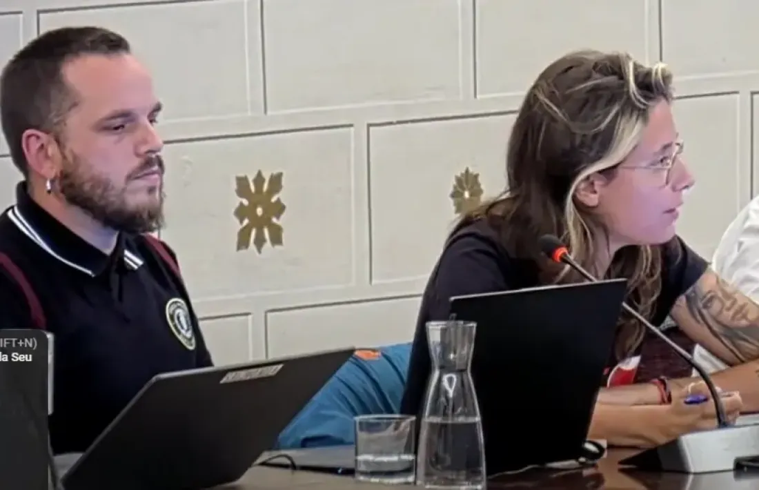 Miquel Albero i Núria Valls, els dos regidors de la CUP.