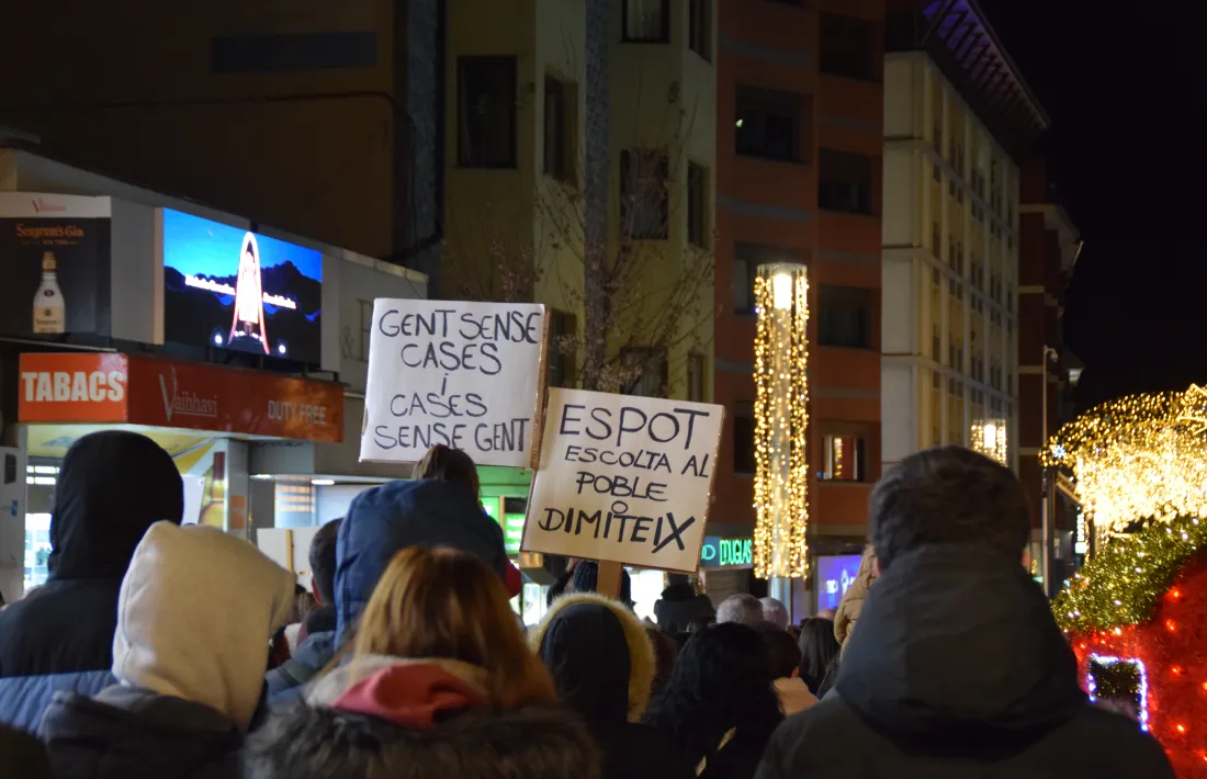 Una de les concentracions per reclamar un habitatge digne.