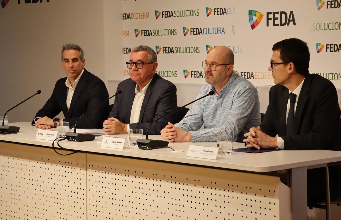Un moment de la presentació del cicle de conferències, avui.