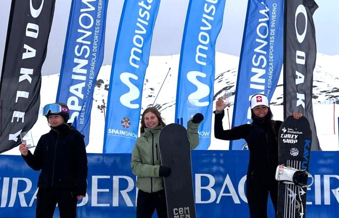 Èlia Pascuet, al podi.