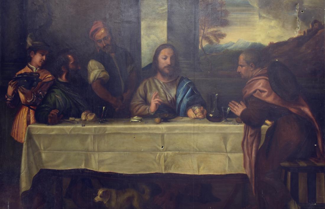 El quadre va penjar a la capella de Sant Ermengol fins als anys 70 i després va pujar al cap de casa.